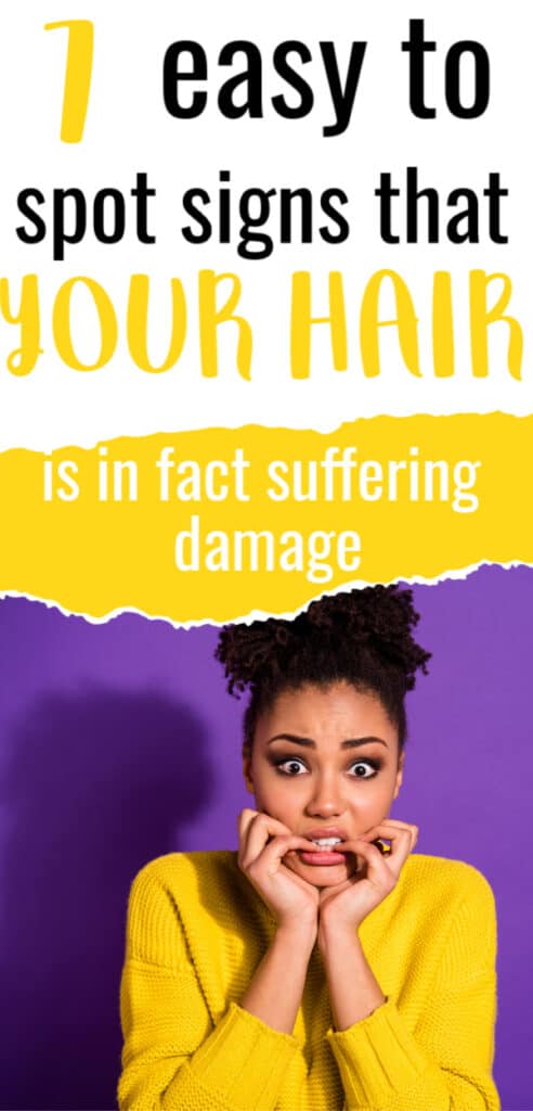 Natural hair that is damaged