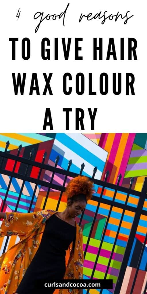 Hair wax colour for natural hair