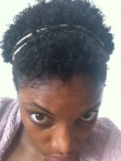Wash and go hairstyle