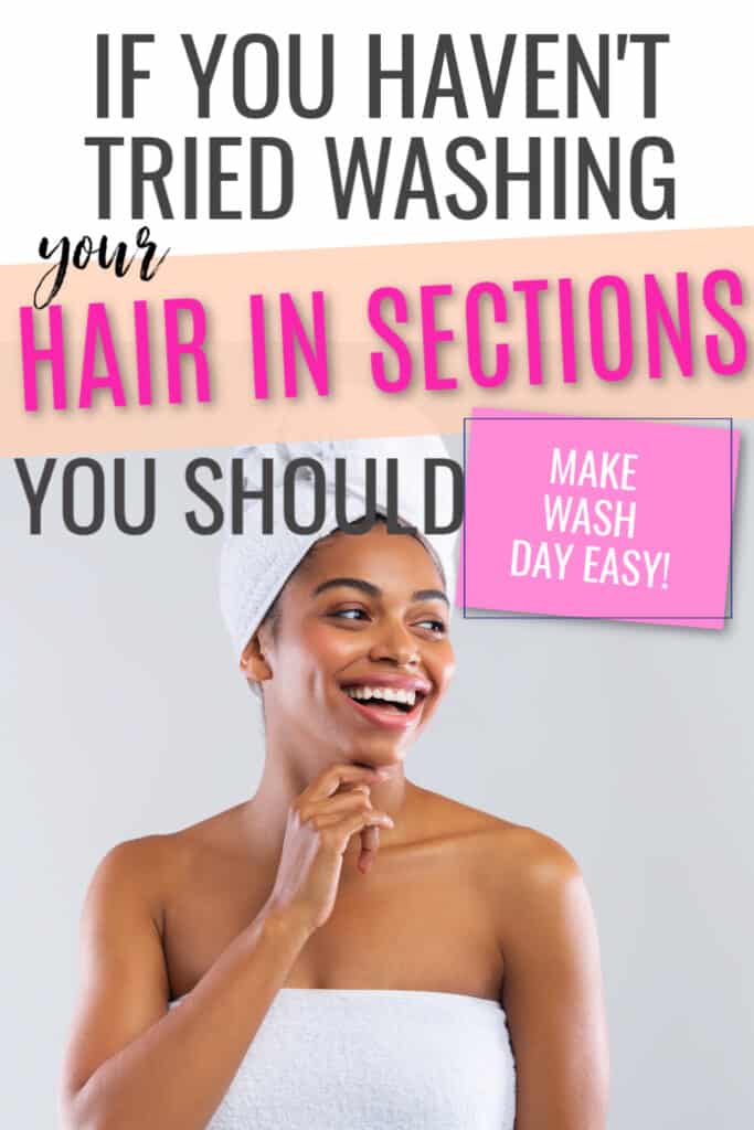 How to wash your hair in sections