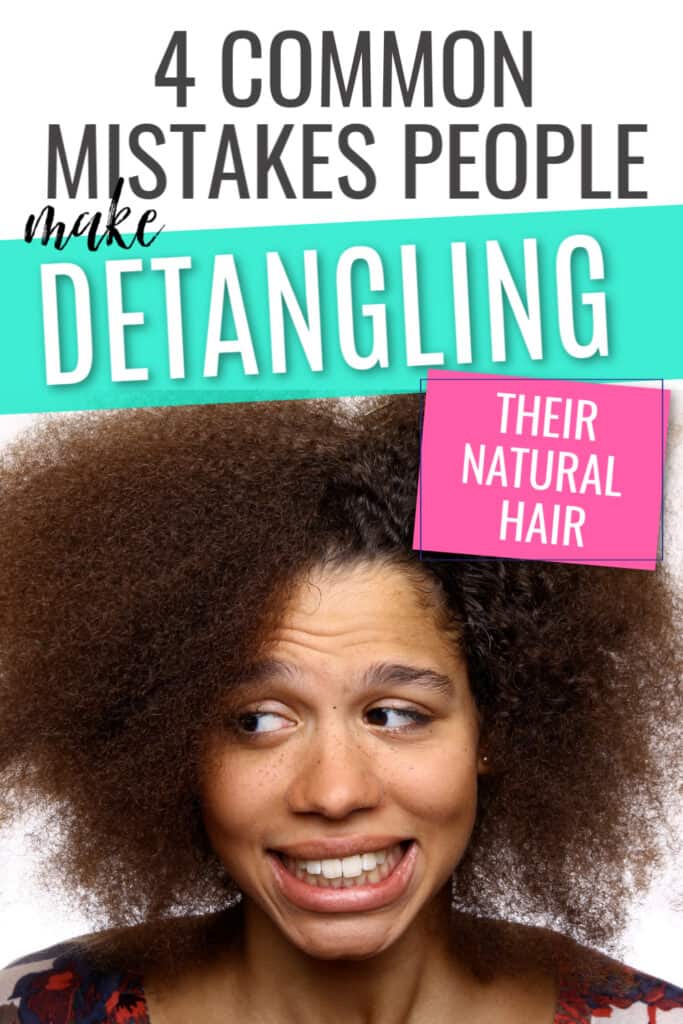 Detangling natural hair