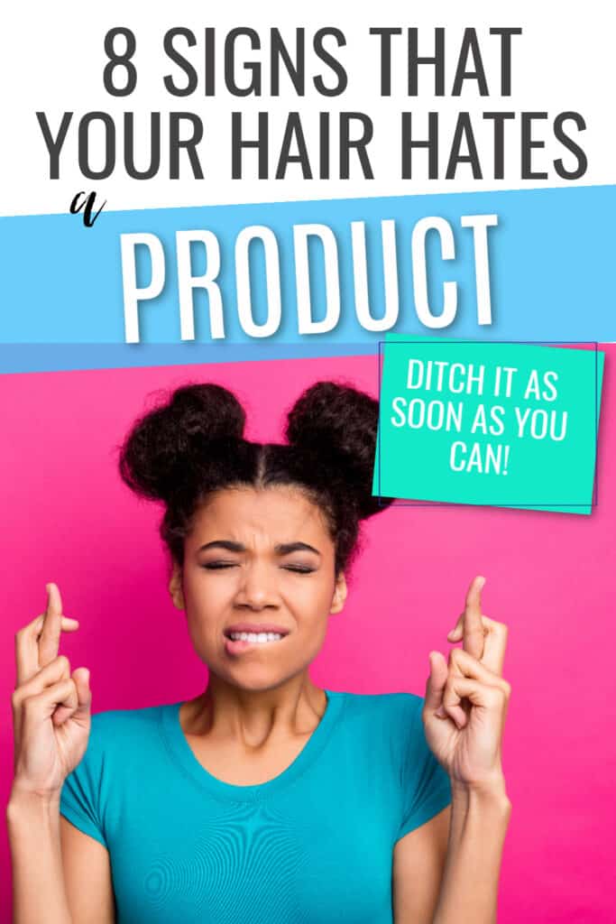 How to tell is a hair product is not working for you