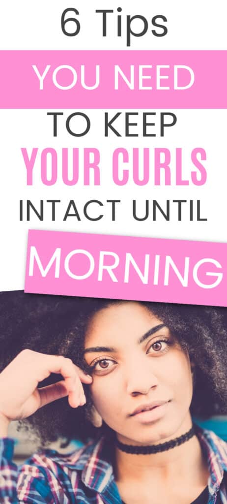 How to sleep with curls