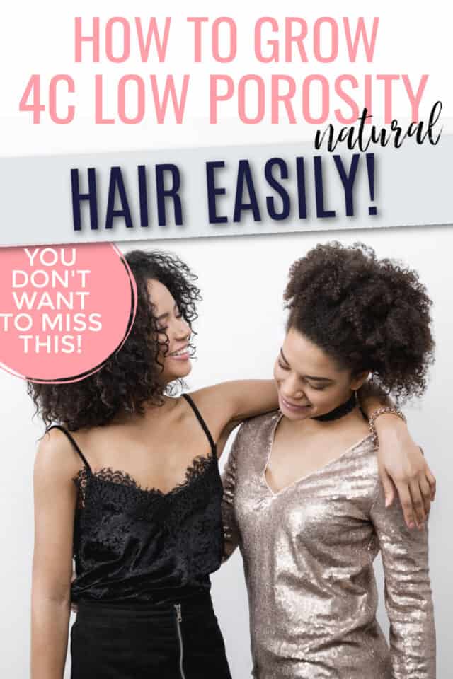 How To Grow Low Porosity 4C Hair Curls and Cocoa